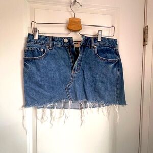 Garage Denim Low rise mini skirt